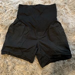 Black Maternity Shorts